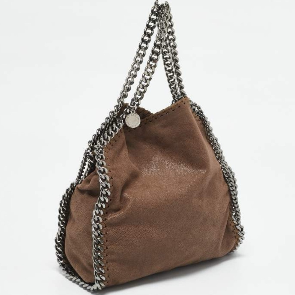 Stella McCartney Dark Beige Faux Leather Falabella Tote